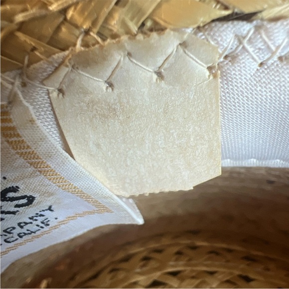 Vintage Straw Sun Hat – Festival Vibes, Floral Band Trippy Pattern - Picture 10 of 13